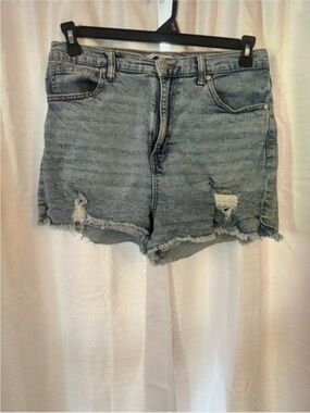 Women’s Blue Denim Cutoff Shorts